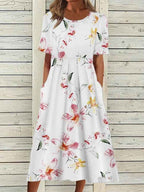 Floral Print Midi Dress