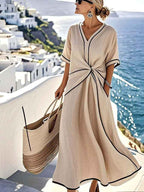 Twist-Front Maxi Dress
