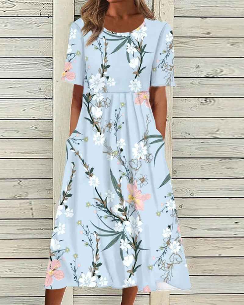 Floral Print Midi Dress
