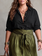 Black and Olive Two-Piece Summer Set - Eliza Blake