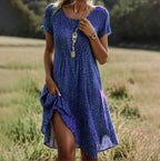 Short Sleeve Summer Midi Dress