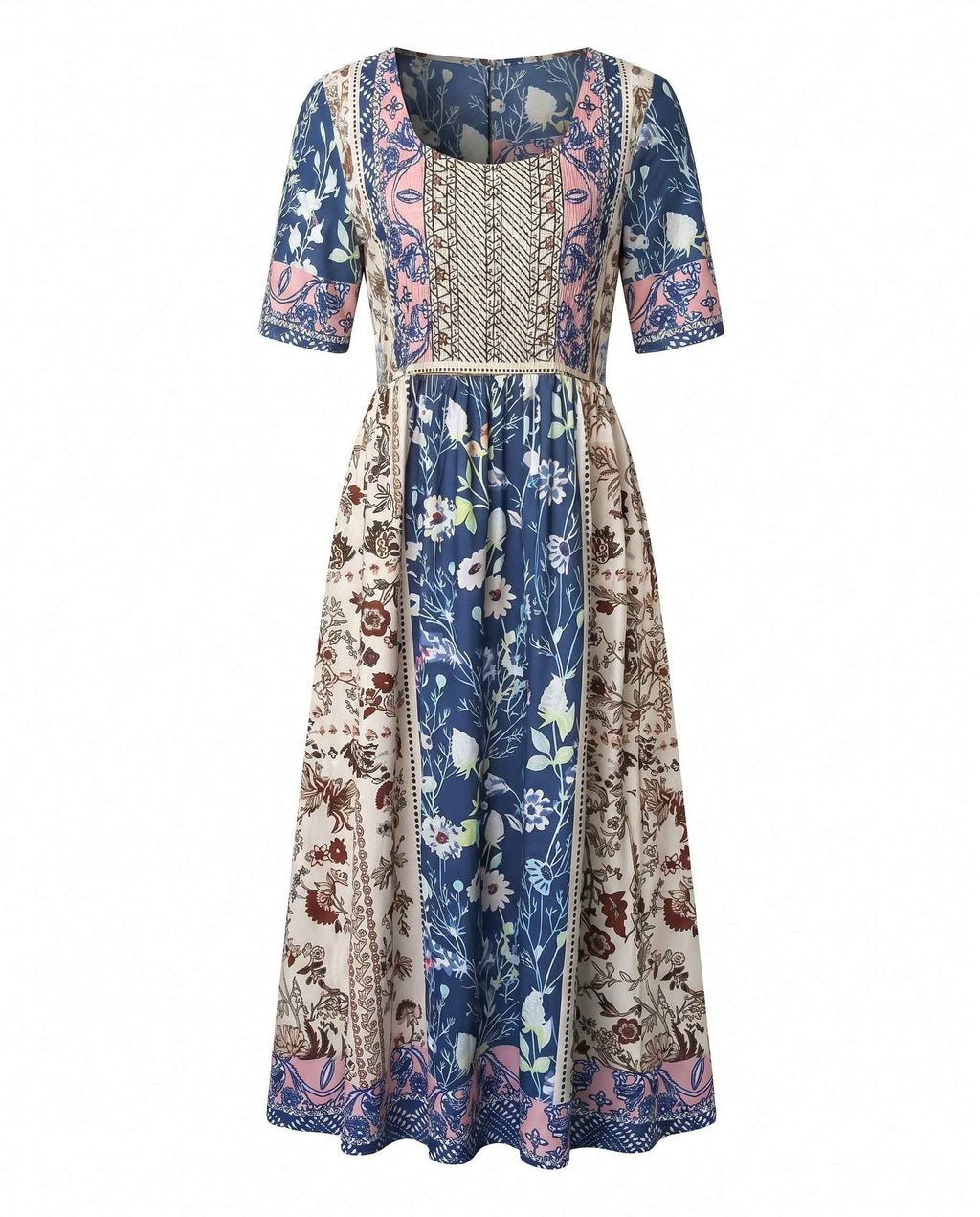 Boho Print Midi Dress