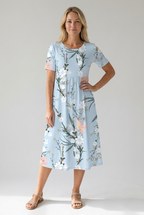 Floral Print Midi Dress - Eliza Blake