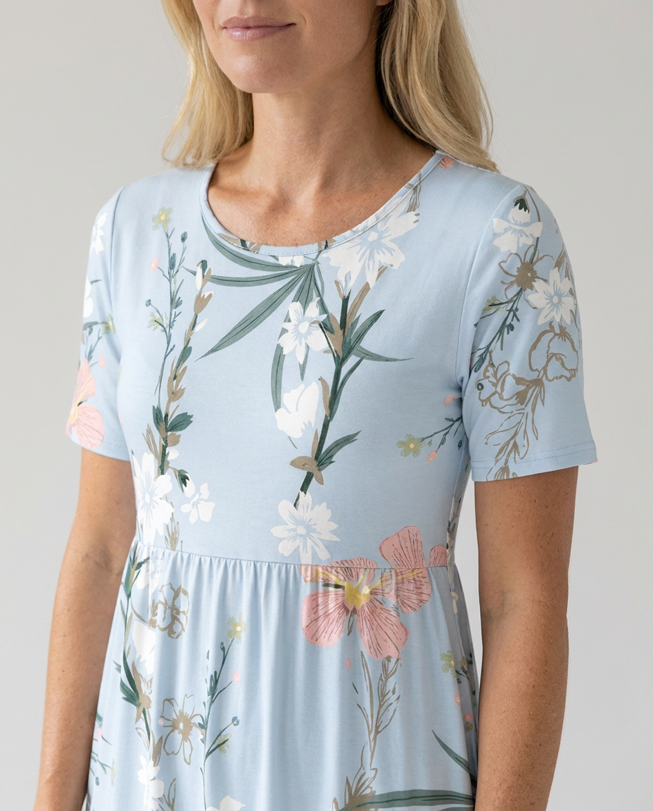 Floral Print Midi Dress - Eliza Blake