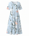 Floral Print Midi Dress - Eliza Blake