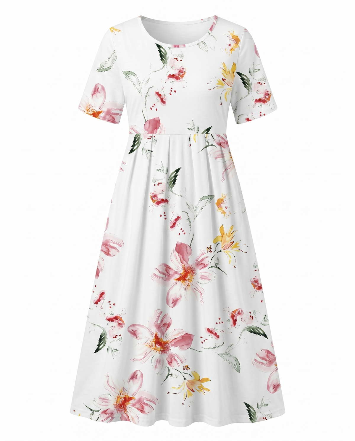 Floral Print Midi Dress - Eliza Blake