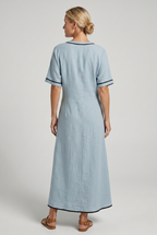 Twist-Front Maxi Dress - Eliza Blake