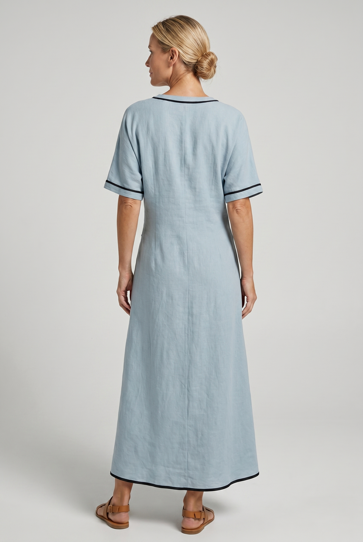 Twist-Front Maxi Dress - Eliza Blake