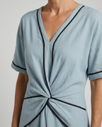 Twist-Front Maxi Dress - Eliza Blake