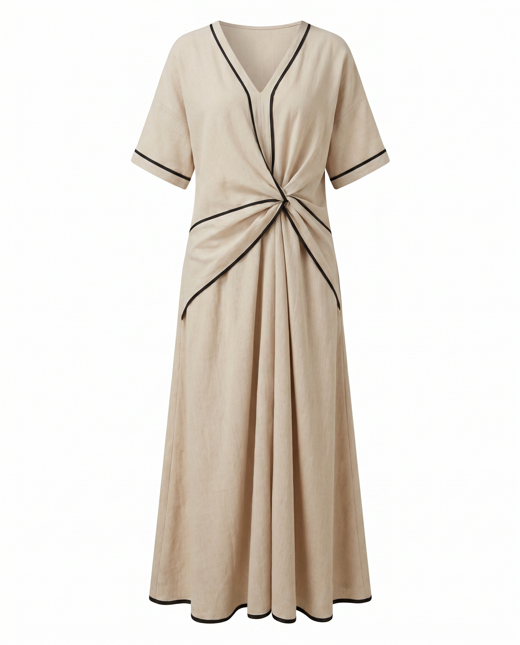 Twist-Front Maxi Dress - Eliza Blake