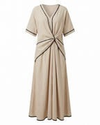 Twist-Front Maxi Dress - Eliza Blake