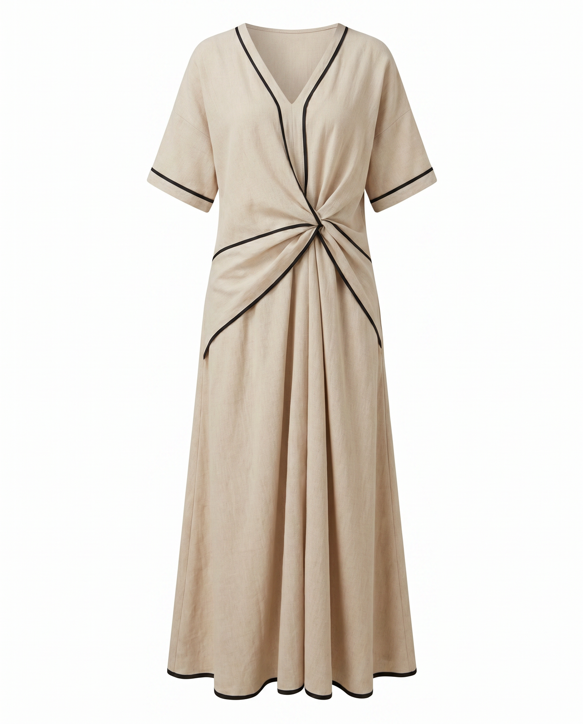 Twist-Front Maxi Dress - Eliza Blake