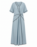 Twist-Front Maxi Dress - Eliza Blake
