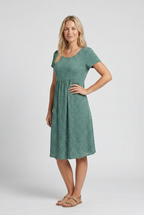 Short Sleeve Summer Midi Dress - Eliza Blake