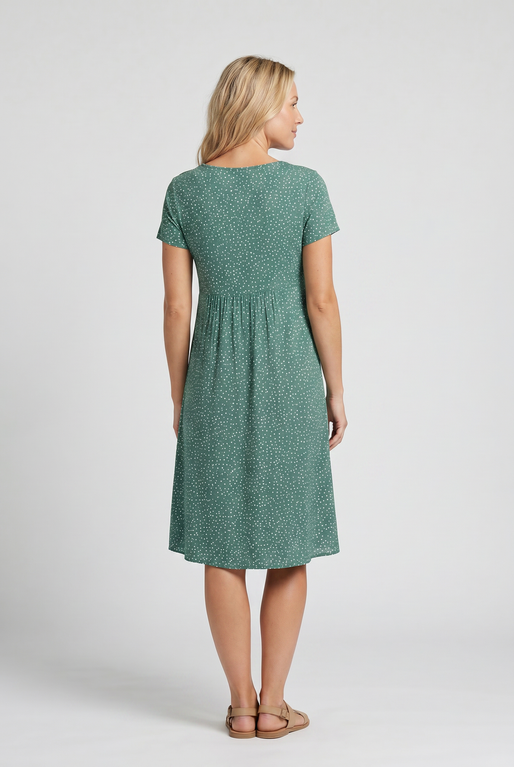 Short Sleeve Summer Midi Dress - Eliza Blake